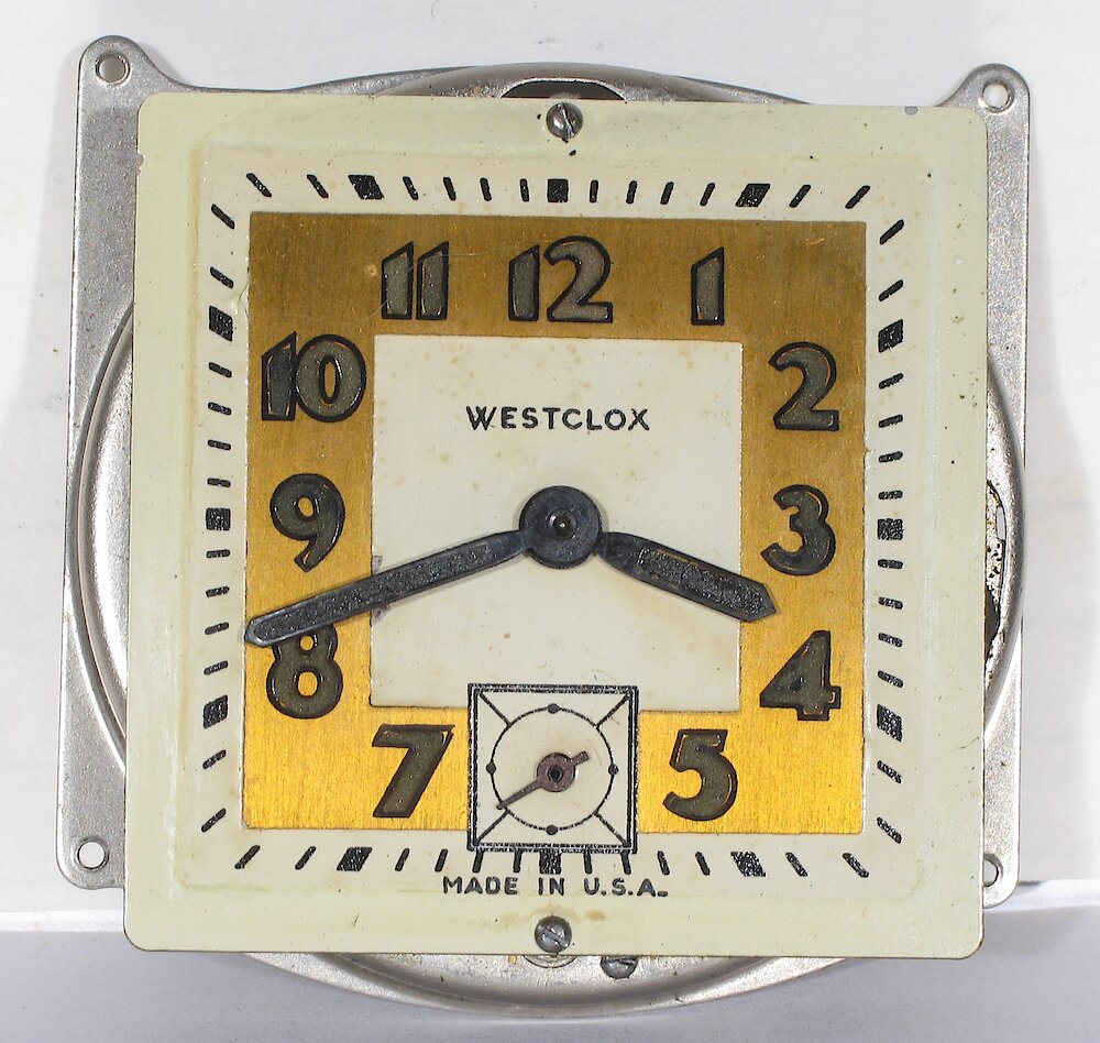 Westclox Pickwick Ivory. Westclox Pickwick Ivory Clock Example Photo