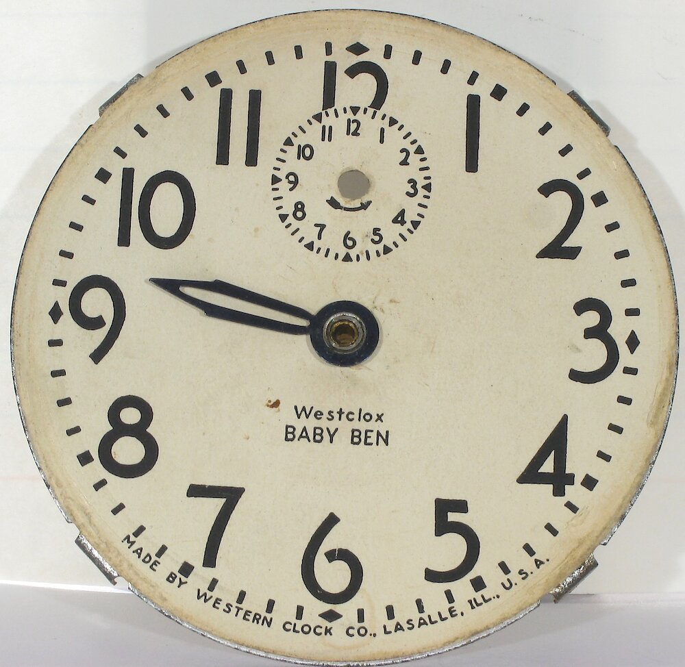 Westclox Baby Ben Style 3 Gray Plain. Westclox Baby Ben Style 3 Gray Plain Clock Example Photo