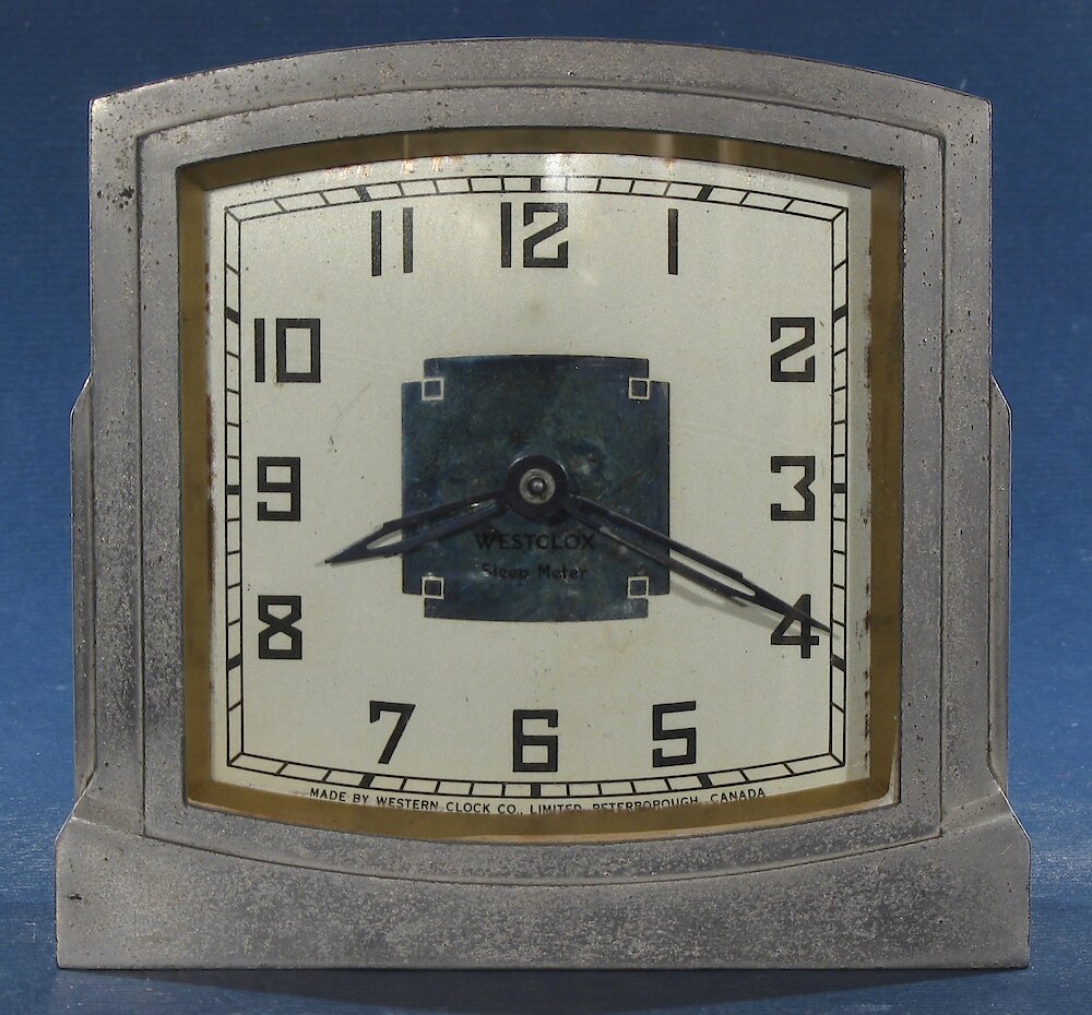 Westclox Canada Sleep Meter Art Deco. Westclox Canada Sleep Meter Art Deco Clock Example Photo