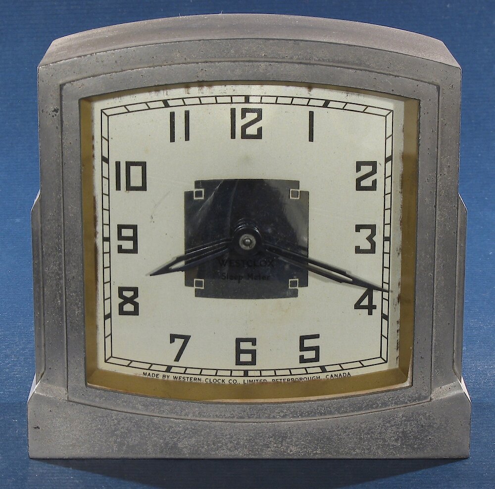 Westclox Canada Sleep Meter Art Deco. Westclox Canada Sleep Meter Art Deco Clock Example Photo