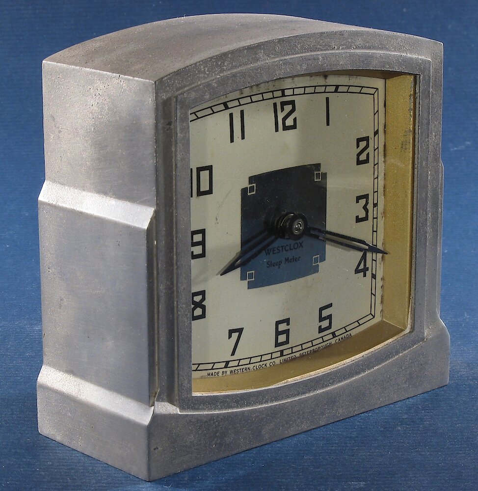 Westclox Canada Sleep Meter Art Deco. Westclox Canada Sleep Meter Art Deco Clock Example Photo