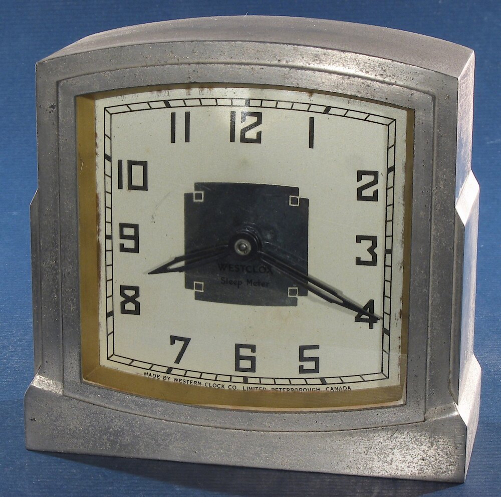 Westclox Canada Sleep Meter Art Deco. Westclox Canada Sleep Meter Art Deco Clock Example Photo