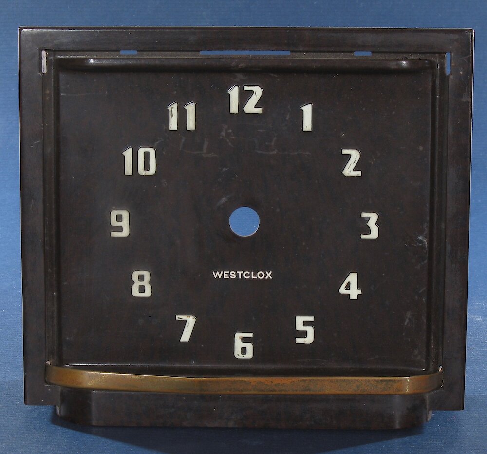 Westclox Shelby Style 1 Walnut Luminous. Westclox Shelby Style 1 Walnut Luminous Clock Example Photo