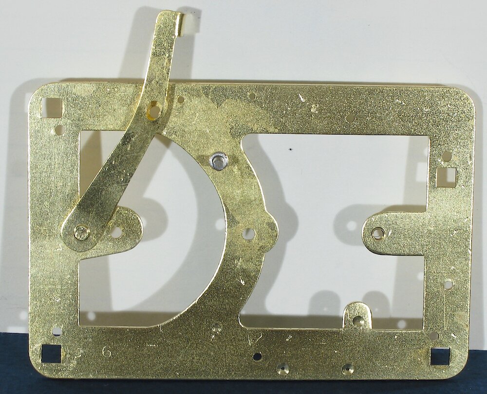 Westclox La Salle Alarm. "6" and "3" on front plate