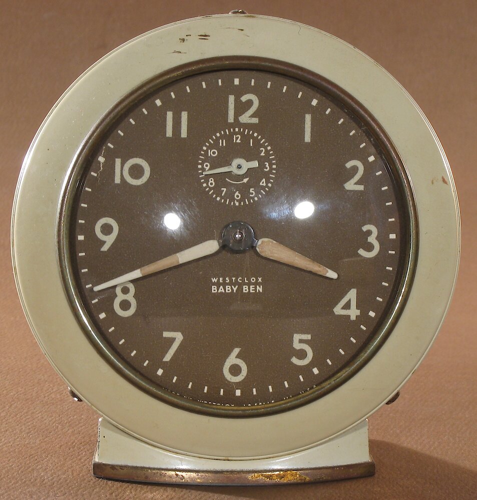 Westclox Baby Ben Style 6 Ivory Luminous. Westclox Baby Ben Style 6 Ivory Luminous Clock Example Photo