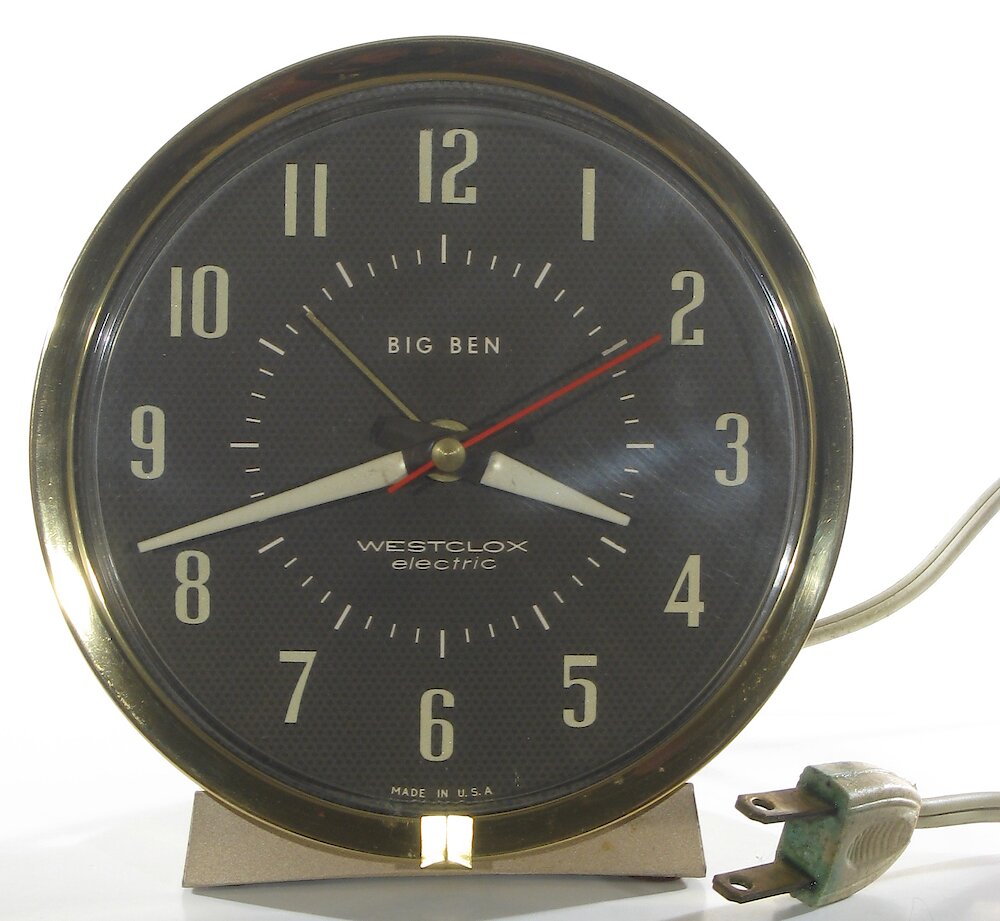 Westclox Big Ben Style 7 Bronze Brown Luminous Electric. Westclox Big Ben Style 7 Bronze Brown Luminous Electric Clock Example Photo