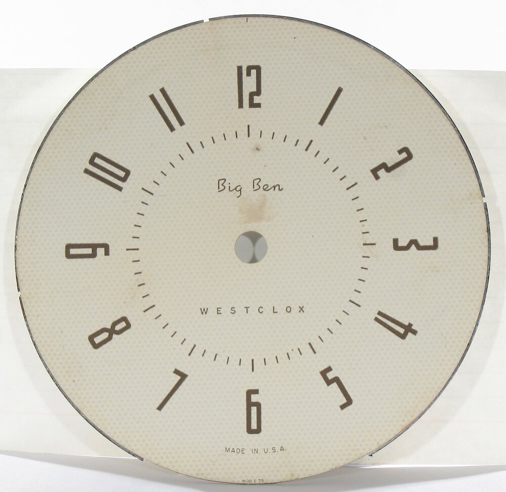 Westclox Big Ben Style 7 White Plain Electric. Westclox Big Ben Style 7 White Plain Electric Clock Example Photo