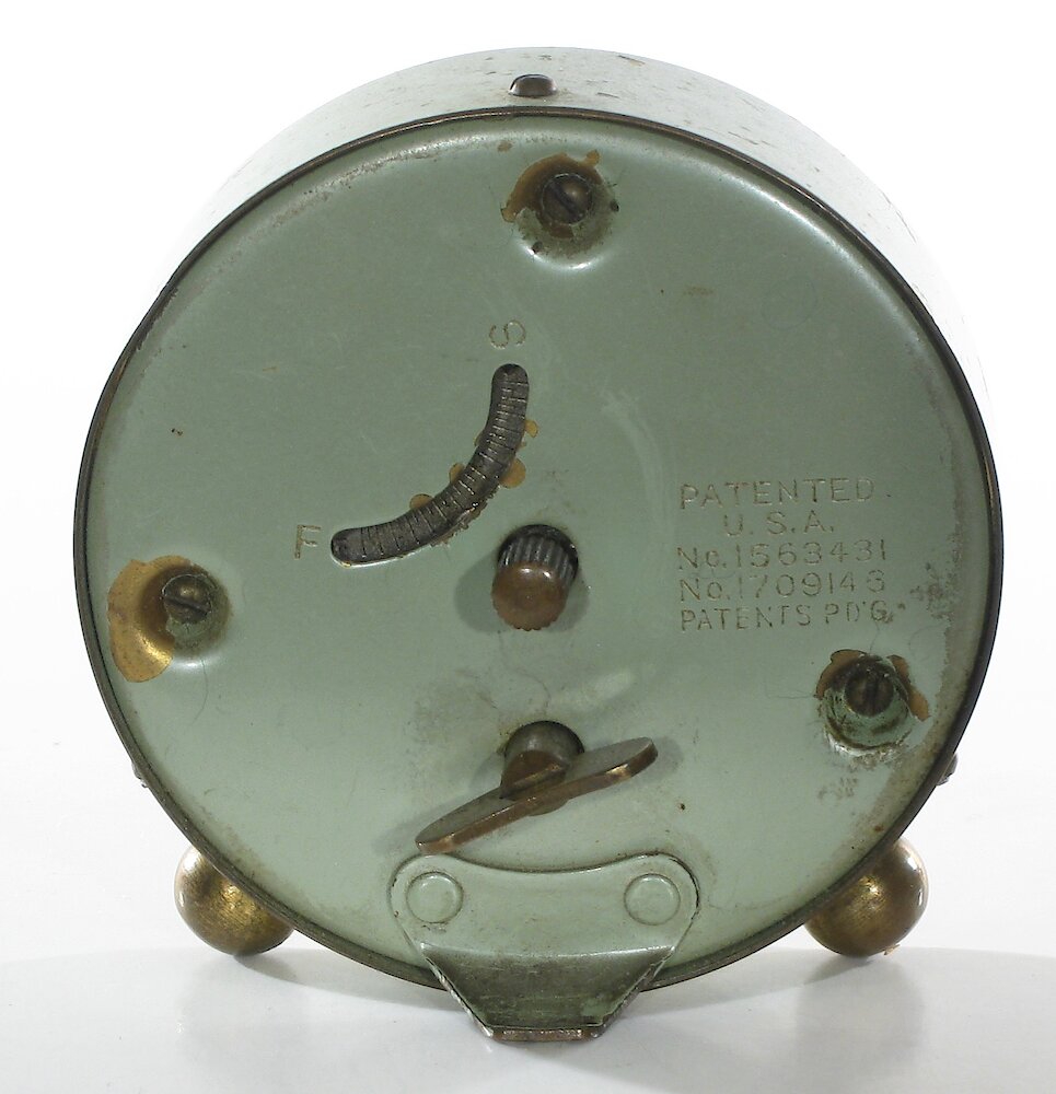 Westclox Tom Thumb Green. Westclox Tom Thumb Green Clock Example Photo