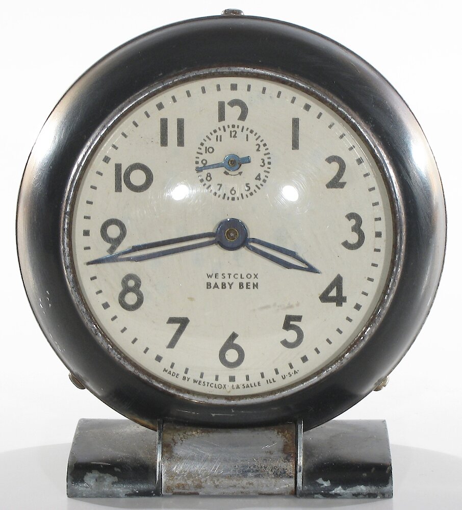 Westclox Baby Ben Style 5 Black Plain. Westclox Baby Ben Style 5 Black Plain Clock Example Photo