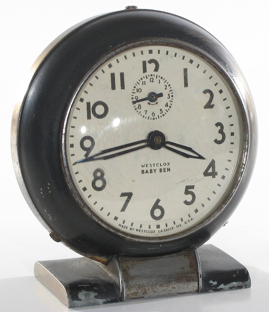 Westclox Baby Ben Style 5 Black Plain. Westclox Baby Ben Style 5 Black Plain Clock Example Photo