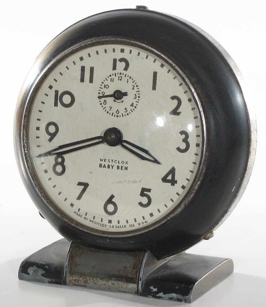 Westclox Baby Ben Style 5 Black Plain. Westclox Baby Ben Style 5 Black Plain Clock Example Photo