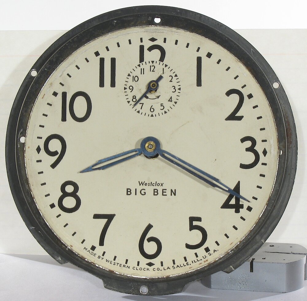 Westclox Big Ben Style 3 Chime Alarm Black Plain. Westclox Big Ben Style 3 Chime Alarm Black Plain Clock Example Photo