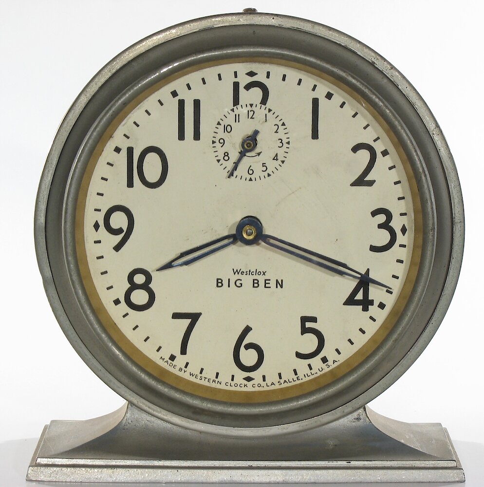 Westclox Big Ben Style 3 Chime Alarm Black Plain. Westclox Big Ben Style 3 Chime Alarm Black Plain Clock Example Photo