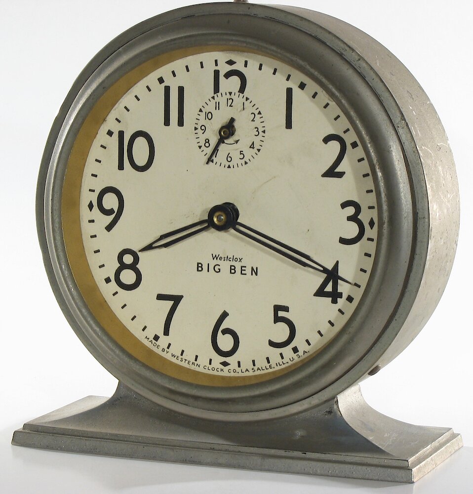 Westclox Big Ben Style 3 Chime Alarm Black Plain. Westclox Big Ben Style 3 Chime Alarm Black Plain Clock Example Photo