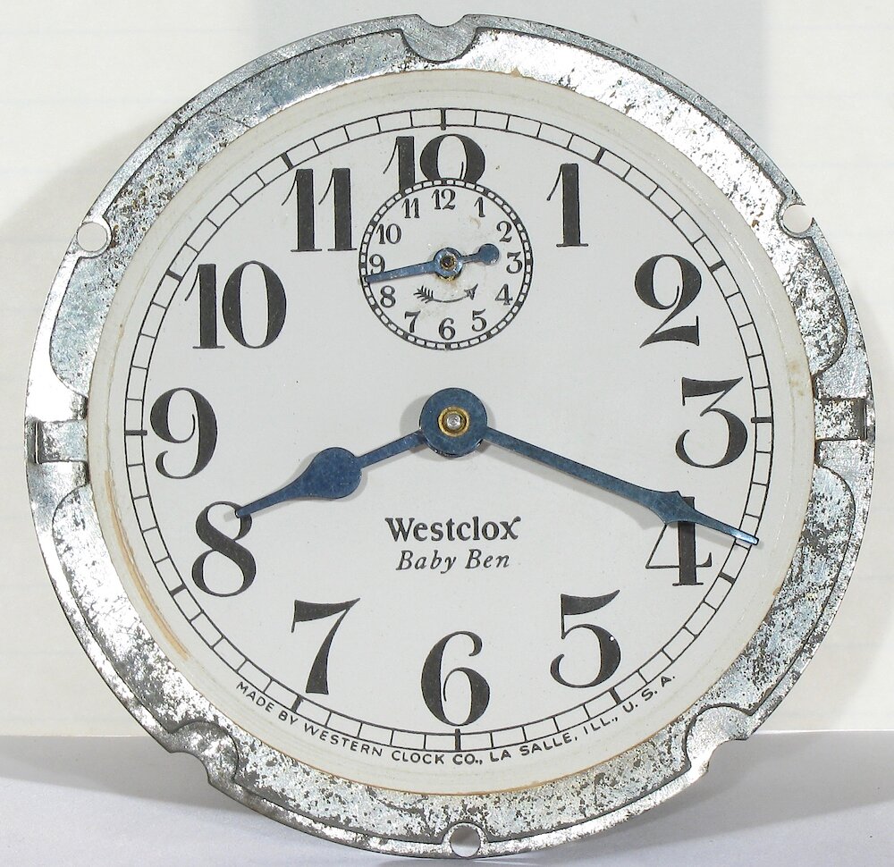 Westclox Baby Ben Style 1 Non Luminous. Westclox Baby Ben Style 1 Non Luminous Clock Example Photo