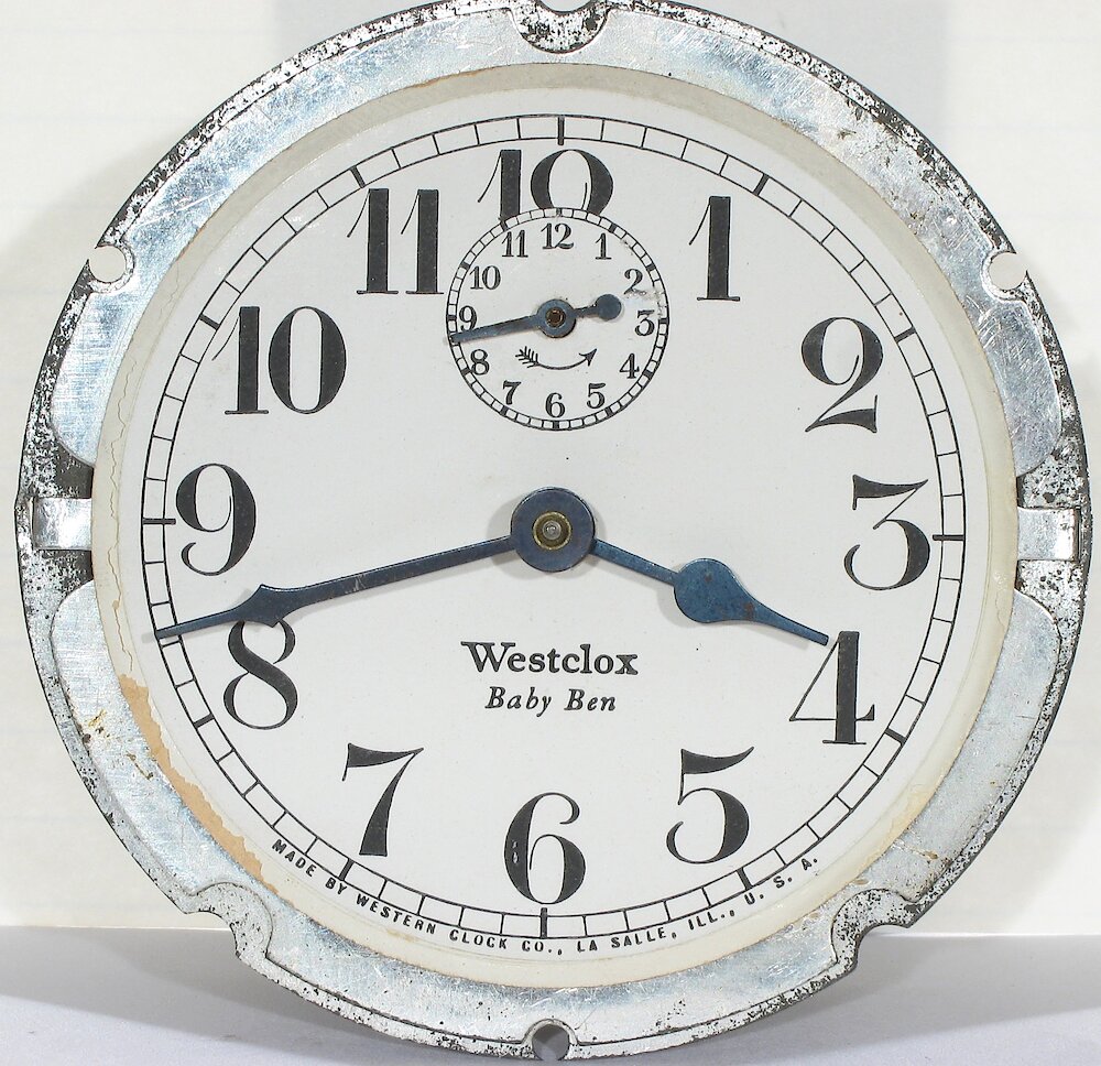 Westclox Baby Ben Style 1 Non Luminous. Westclox Baby Ben Style 1 Non Luminous Clock Example Photo