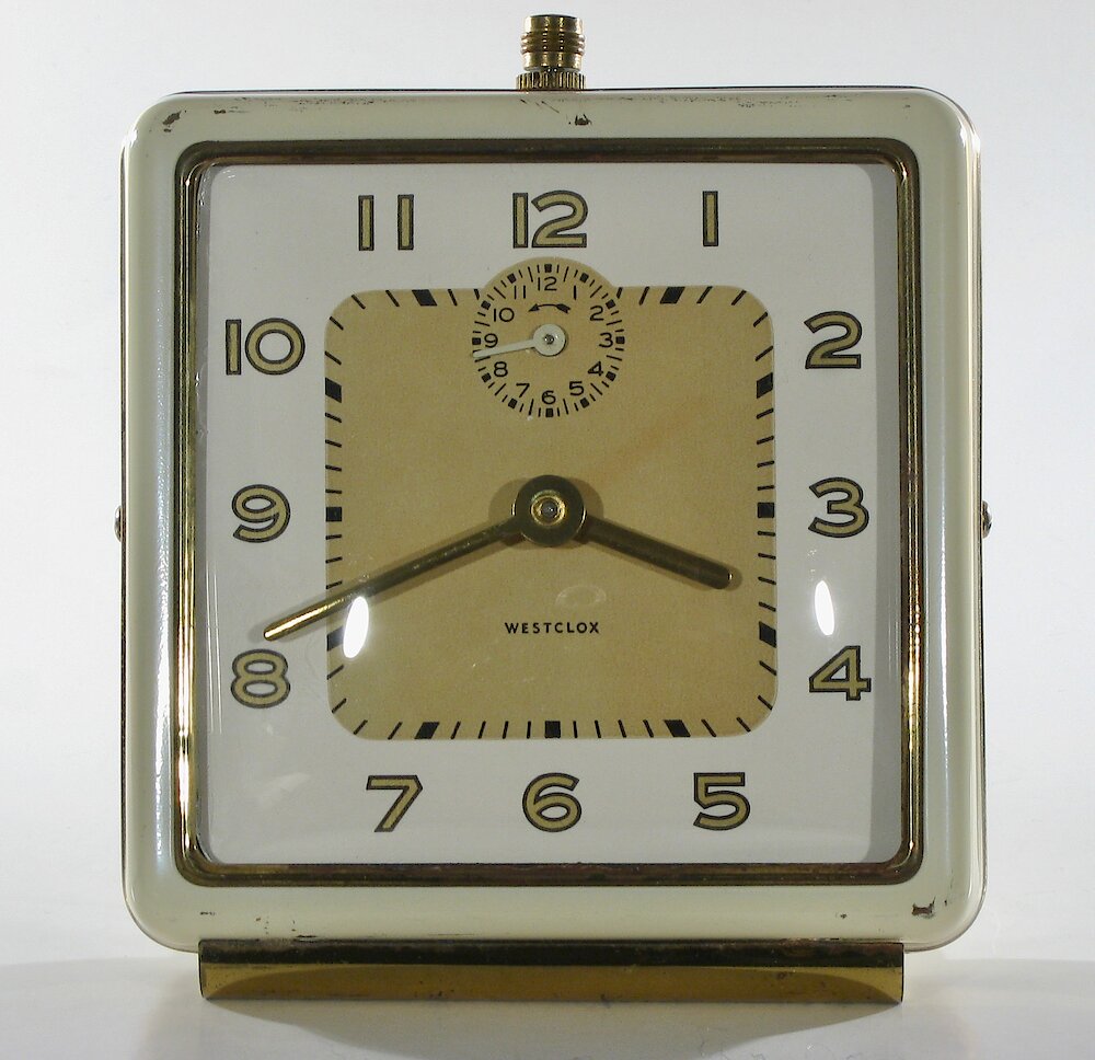 Westclox General Style 1 Ivory Plain. Westclox General Style 1 Ivory Plain Clock Example Photo