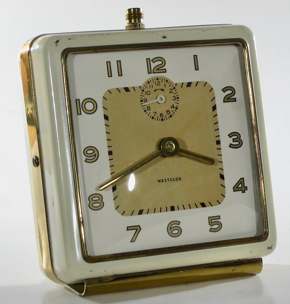 Westclox General Style 1 Ivory Plain. Westclox General Style 1 Ivory Plain Clock Example Photo