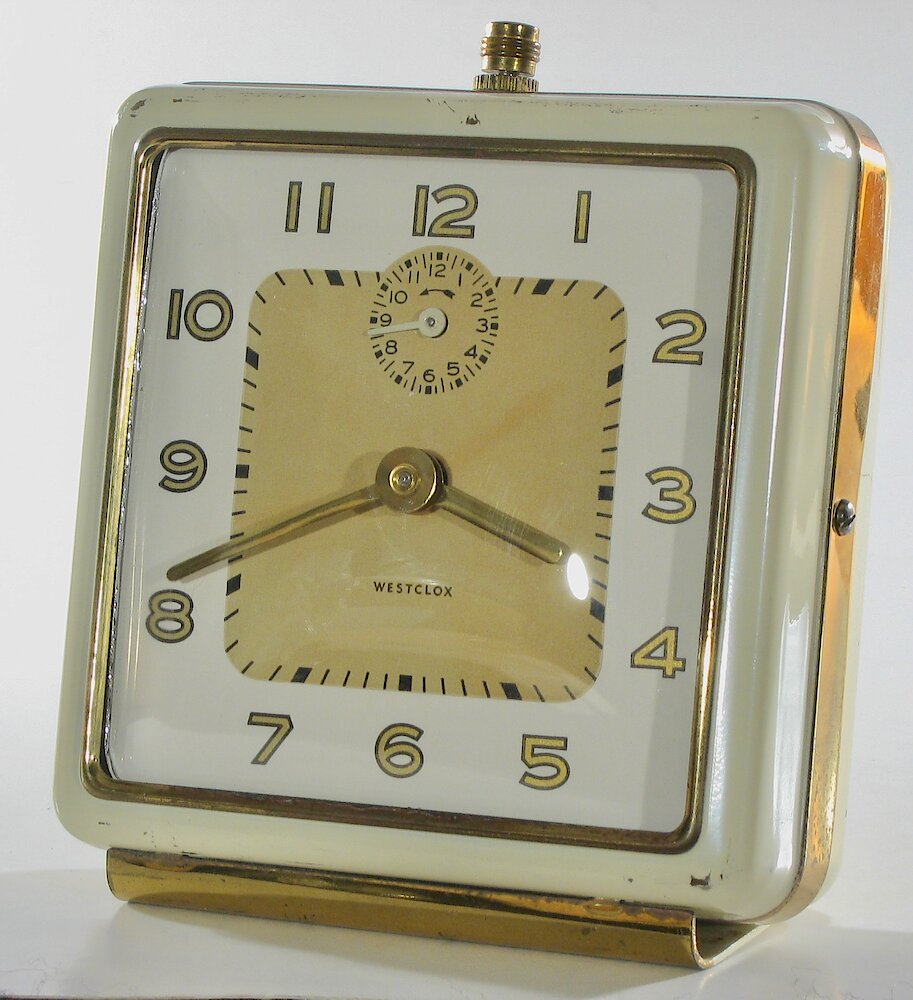 Westclox General Style 1 Ivory Plain. Westclox General Style 1 Ivory Plain Clock Example Photo