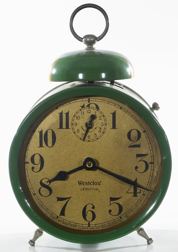 Westclox America Style 2a Green. Westclox America Style 2a Green Clock Example Photo