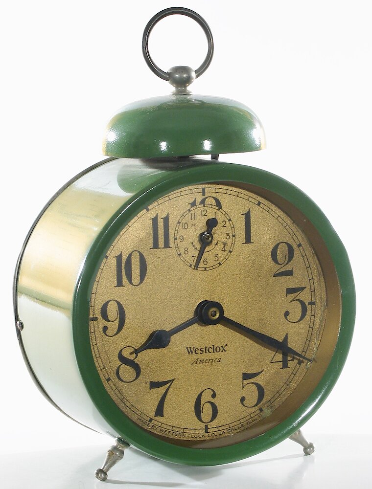 Westclox America Style 2a Green. Westclox America Style 2a Green Clock Example Photo