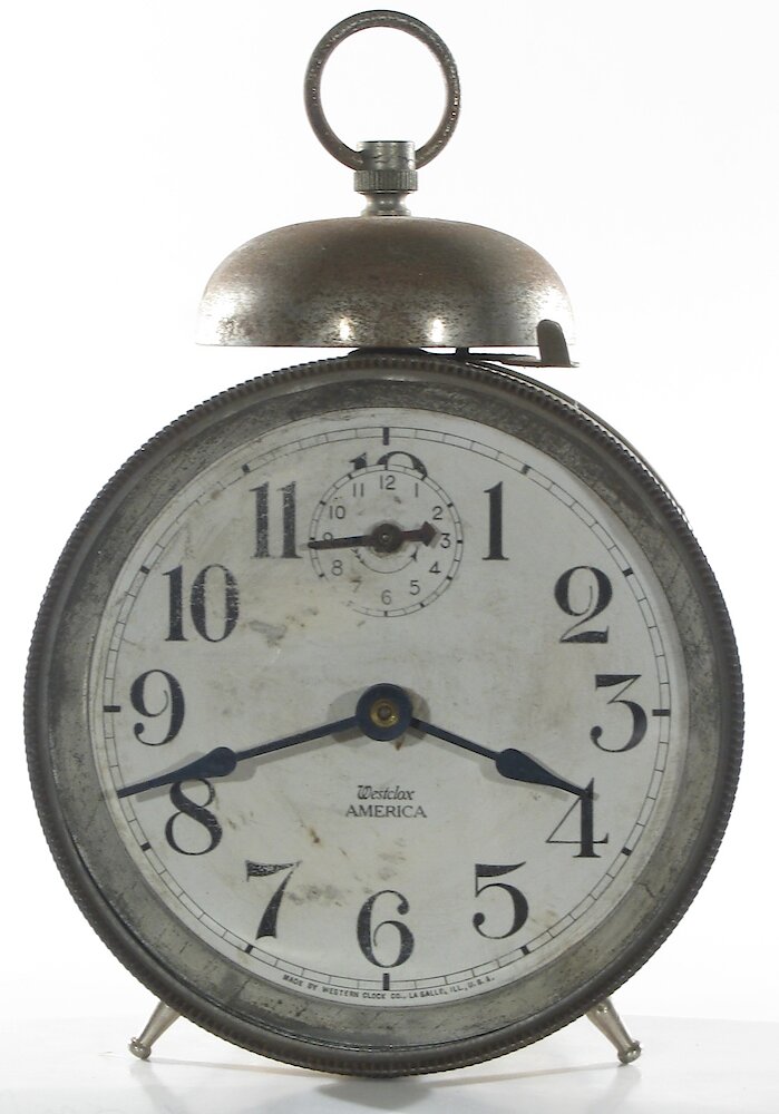 Westclox America Style 1 Nickel. Westclox America Style 1 Nickel Clock Example Photo