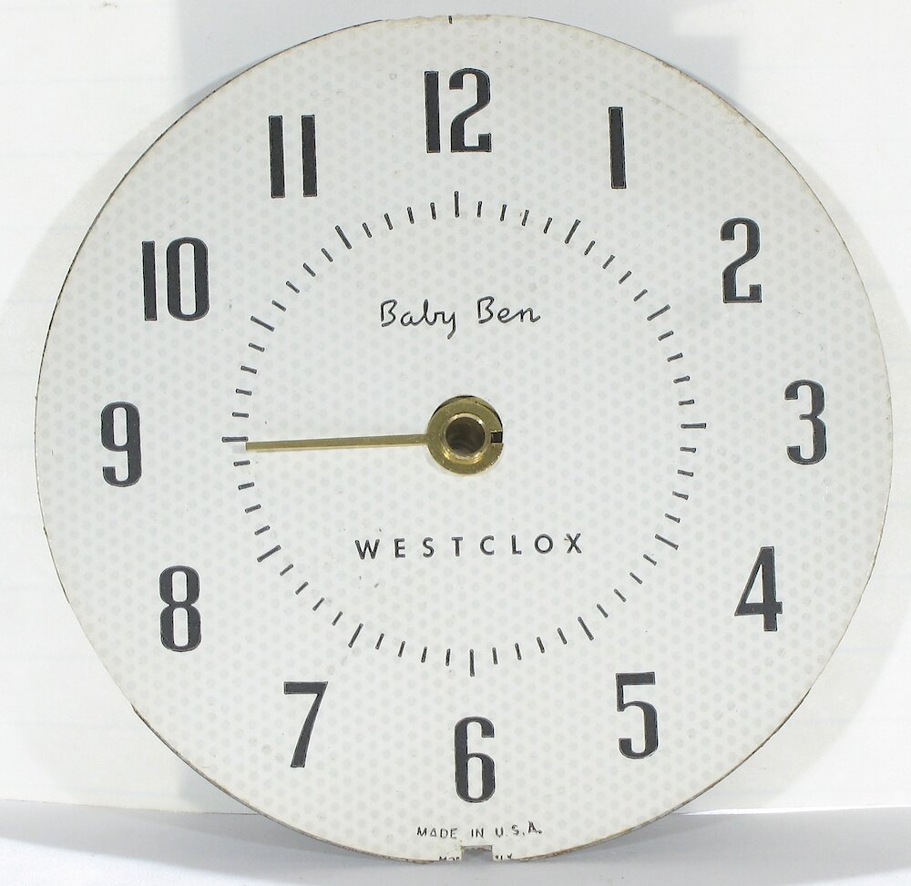 Westclox Baby Ben Style 7 Black Plain. Westclox Baby Ben Style 7 Black Plain Clock Example Photo