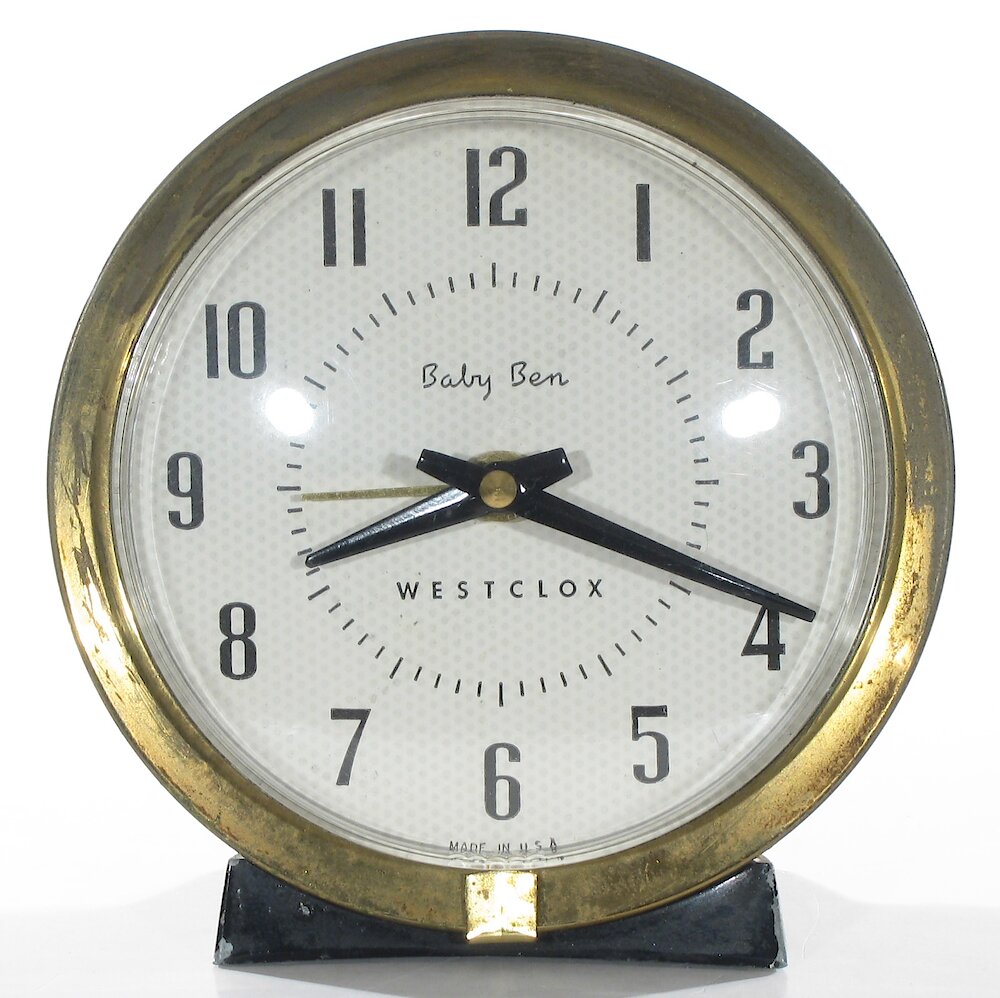 Westclox Baby Ben Style 7 Black Plain. Westclox Baby Ben Style 7 Black Plain Clock Example Photo