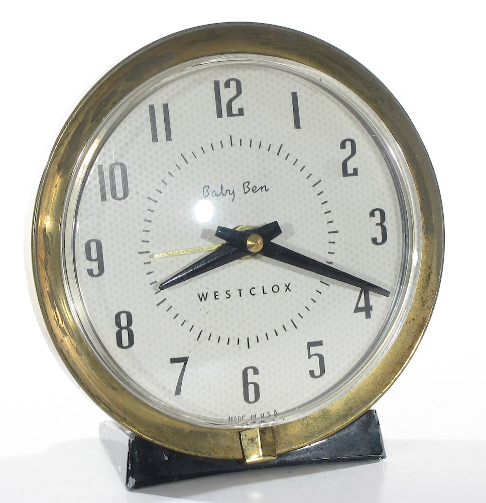 Westclox Baby Ben Style 7 Black Plain. Westclox Baby Ben Style 7 Black Plain Clock Example Photo