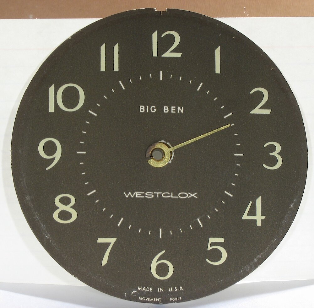 Westclox Big Ben Style 8 White Luminous. Westclox Big Ben Style 8 White Luminous Clock Example Photo