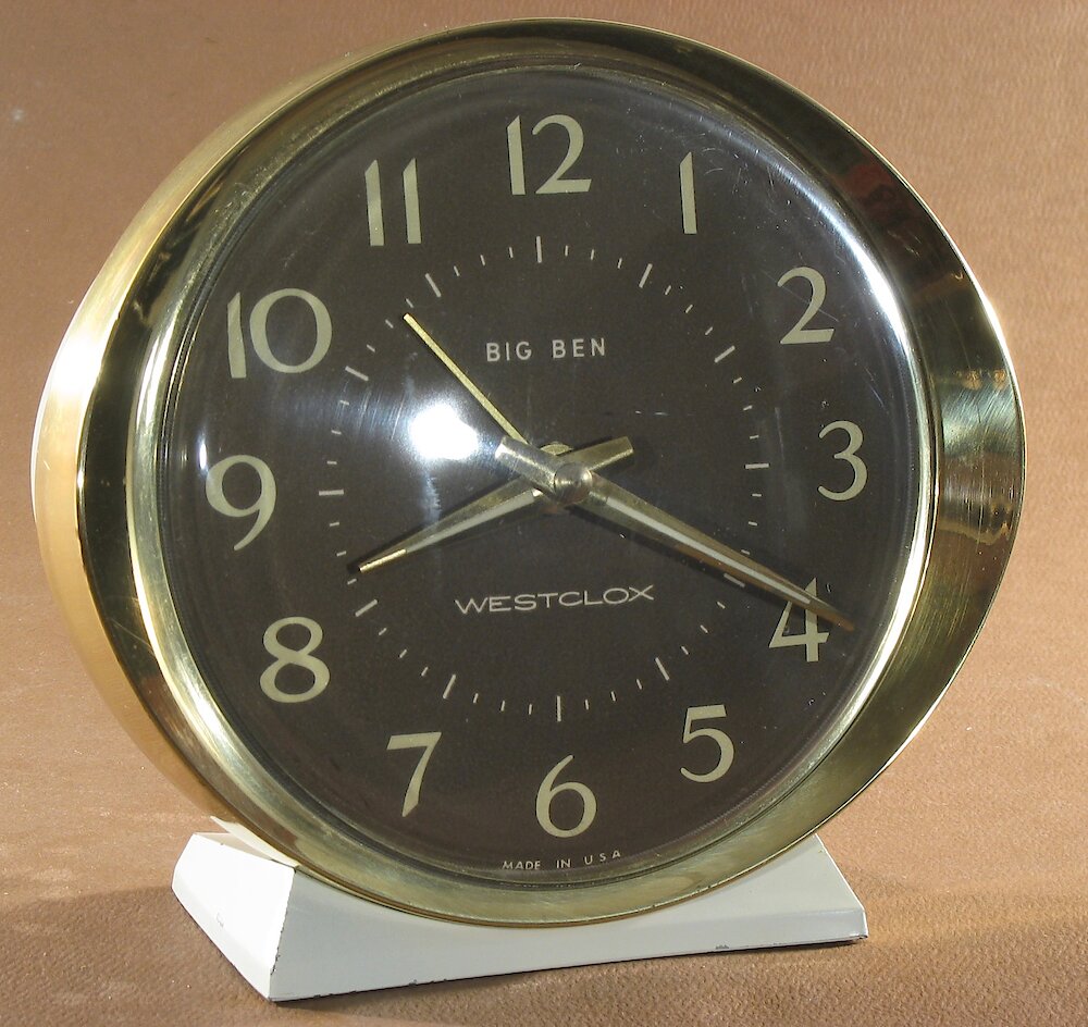 Westclox Big Ben Style 8 White Luminous. Westclox Big Ben Style 8 White Luminous Clock Example Photo