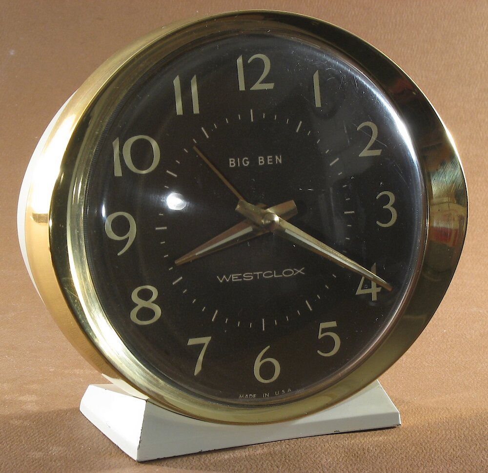 Westclox Big Ben Style 8 White Luminous. Westclox Big Ben Style 8 White Luminous Clock Example Photo