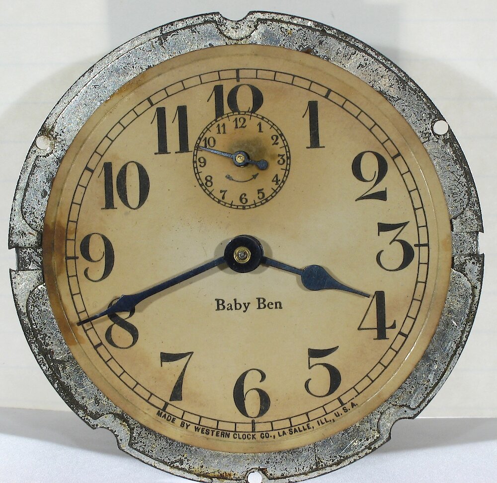 Westclox Baby Ben Style 1 Non Luminous. Westclox Baby Ben Style 1 Non Luminous Clock Example Photo