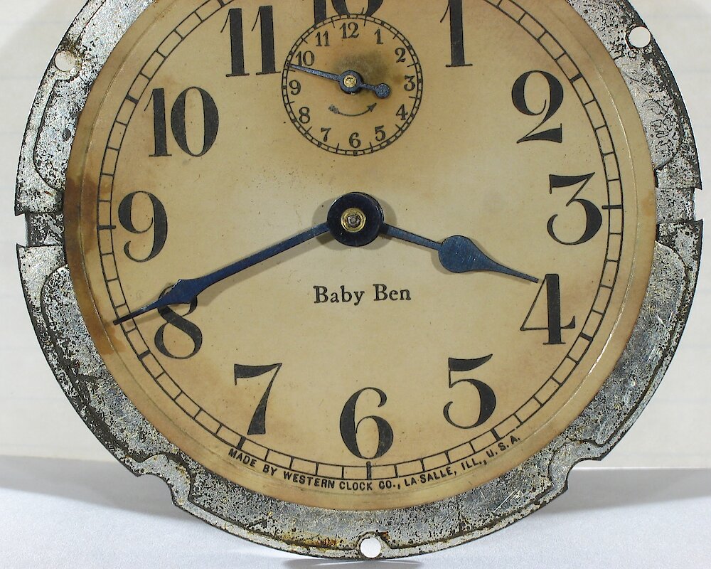 Westclox Baby Ben Style 1 Non Luminous. Westclox Baby Ben Style 1 Non Luminous Clock Example Photo