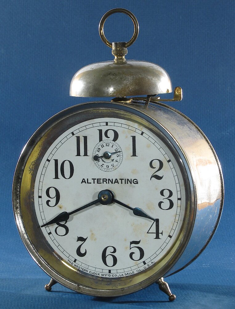 Westclox Alternating Alarm. Westclox Alternating Alarm Clock Example Photo