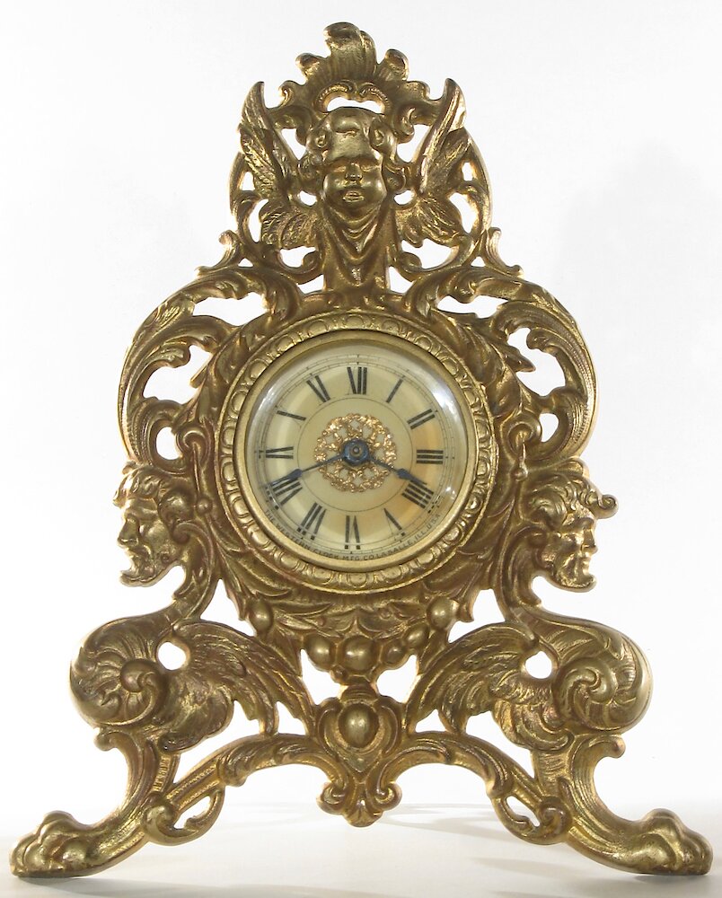 Westclox Imperial Time Gold Plate. Westclox Imperial Time Gold Plate Clock Example Photo