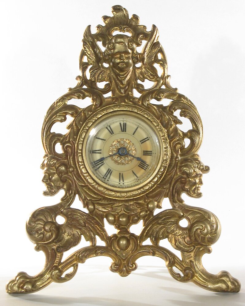 Westclox Imperial Time Gold Plate. Westclox Imperial Time Gold Plate Clock Example Photo