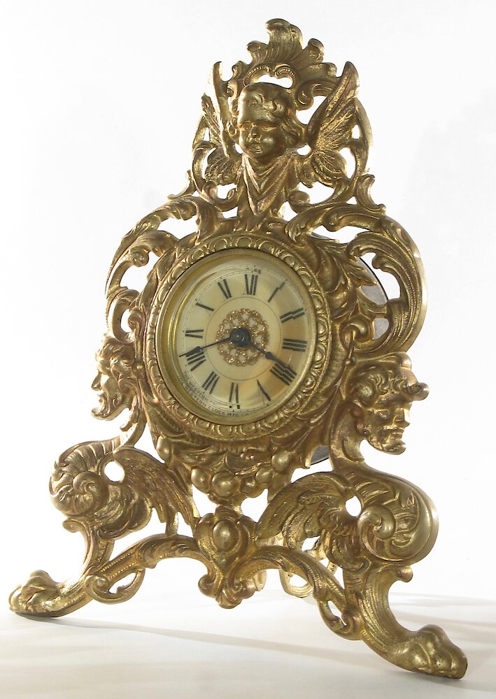 Westclox Imperial Time Gold Plate. Westclox Imperial Time Gold Plate Clock Example Photo