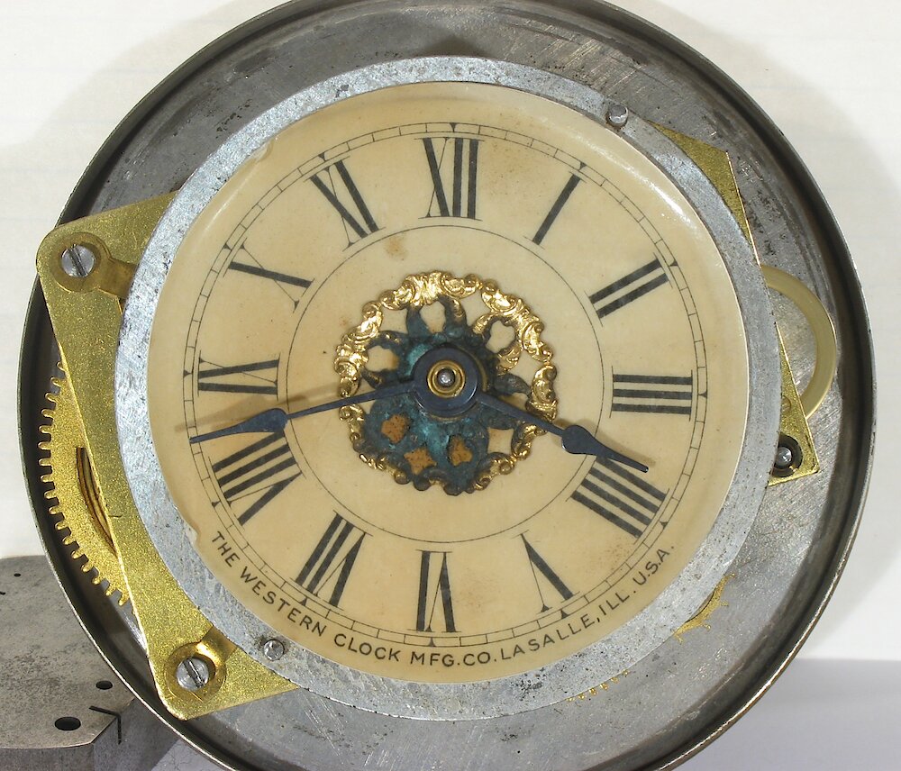 Westclox Imperial Time Gold Plate. Westclox Imperial Time Gold Plate Clock Example Photo