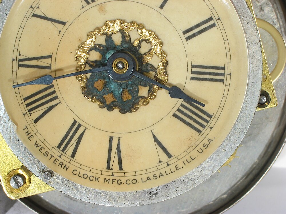 Westclox Imperial Time Gold Plate. Westclox Imperial Time Gold Plate Clock Example Photo