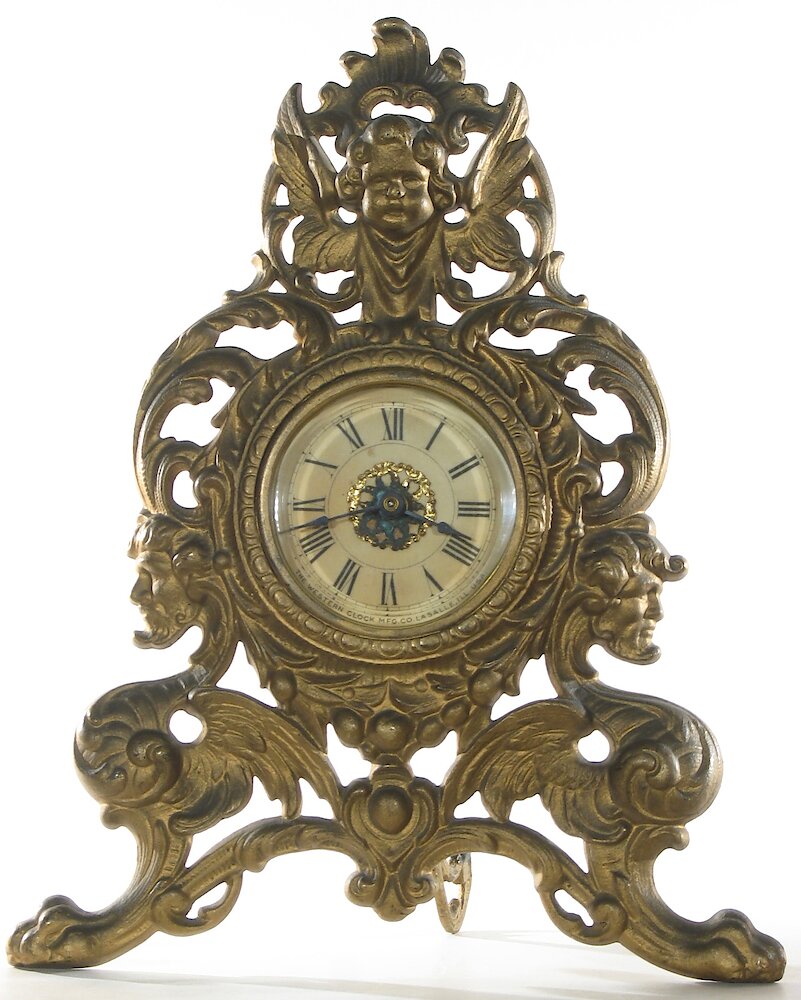 Westclox Imperial Time Gold Plate. Westclox Imperial Time Gold Plate Clock Example Photo