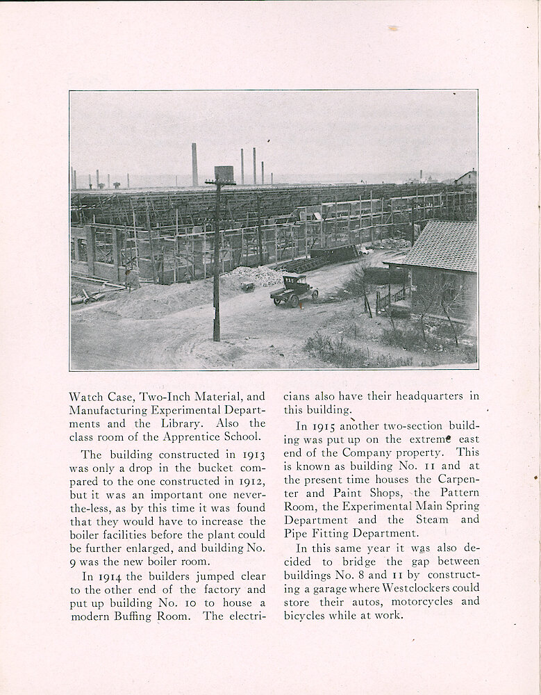 Westclox Tick Talk, November 1919 (Factory Edition), Vol. 5 No. 5 > 4. Historical Article: "Past, Present And Future"