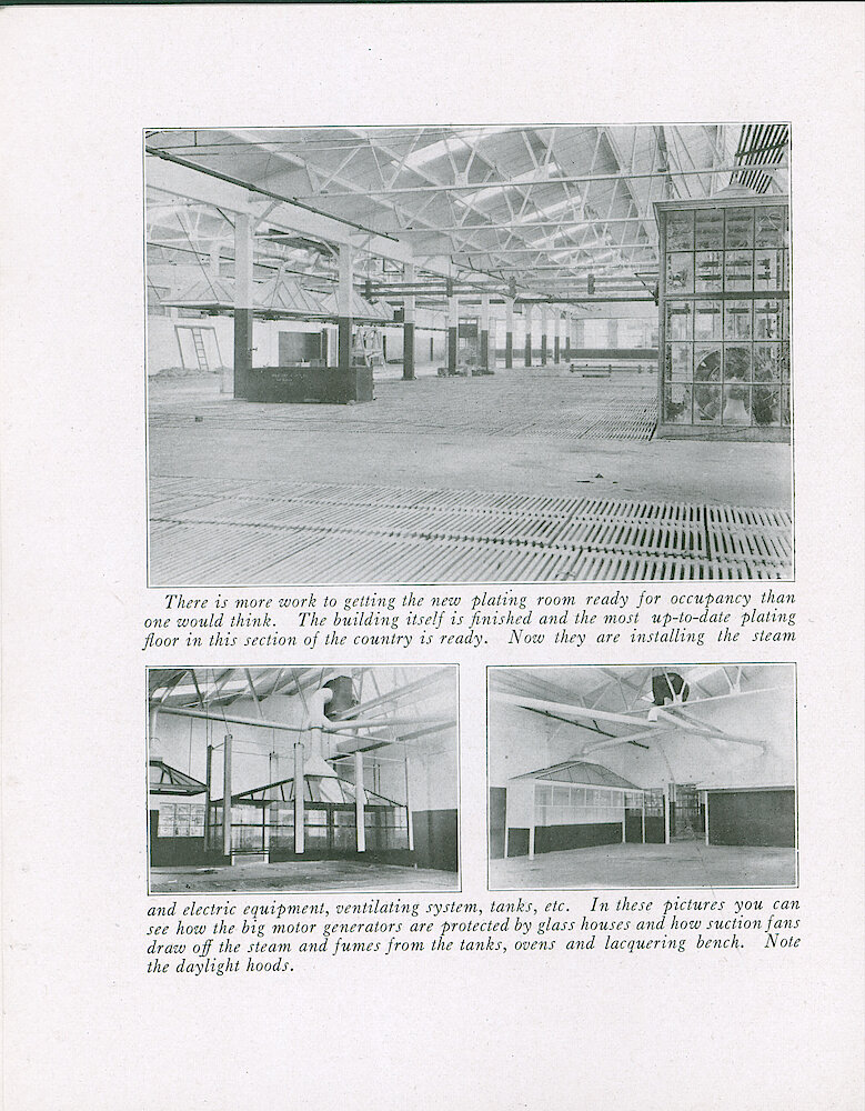 Westclox Tick Talk, October 5, 1920 (Factory Edition), Vol. 6 No. 6 > 8. Factory: Showing Progress On The New Plating Room.