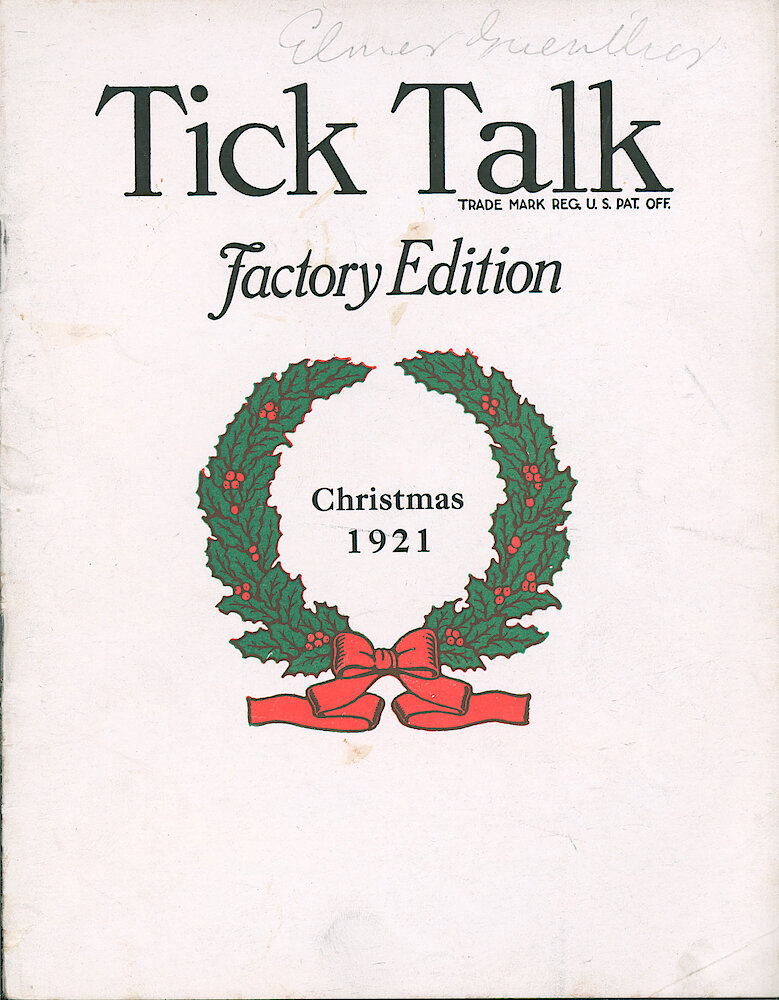 Westclox Tick Talk, December 20, 1921 (Factory Edition), Vol. 7 No. 12 > F