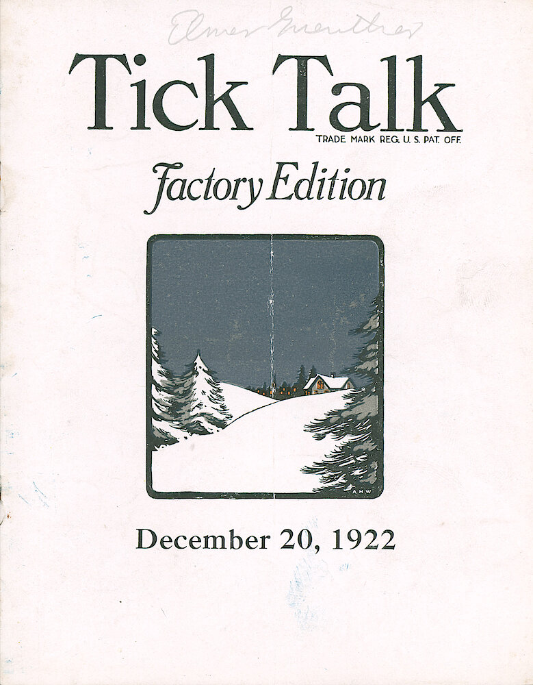 Westclox Tick Talk, December 20, 1922 (Factory Edition), Vol. 8 No. 12 > F