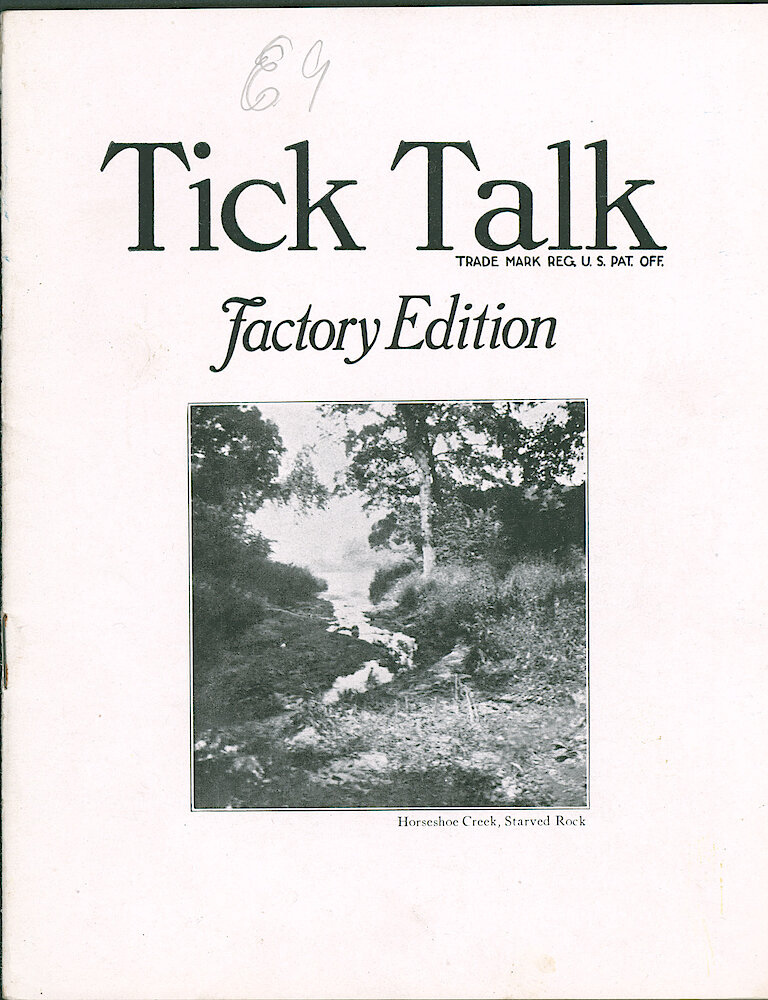 Westclox Tick Talk, January 20, 1923 (Factory Edition), Vol. 8 No. 14 > F. Picture: "Horseshoe Creek, Starved Rock" By Barney Weyand