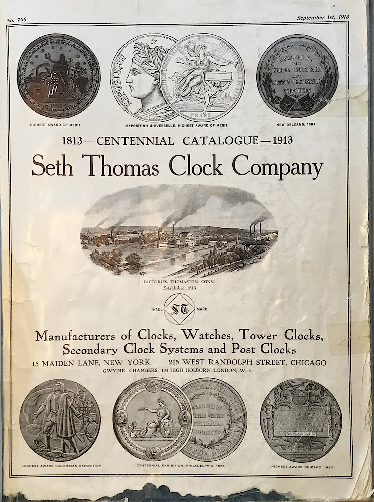 1813 - 1913 Centennial Catalog - Seth Thomas Clock Company Catalog No. 700 > 1