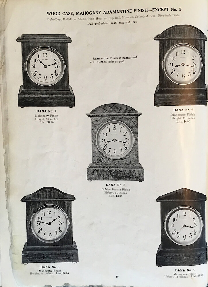 1813 - 1913 Centennial Catalog - Seth Thomas Clock Company Catalog No. 700 > 10