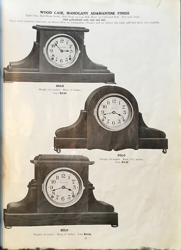 1813 - 1913 Centennial Catalog - Seth Thomas Clock Company Catalog No. 700 > 17