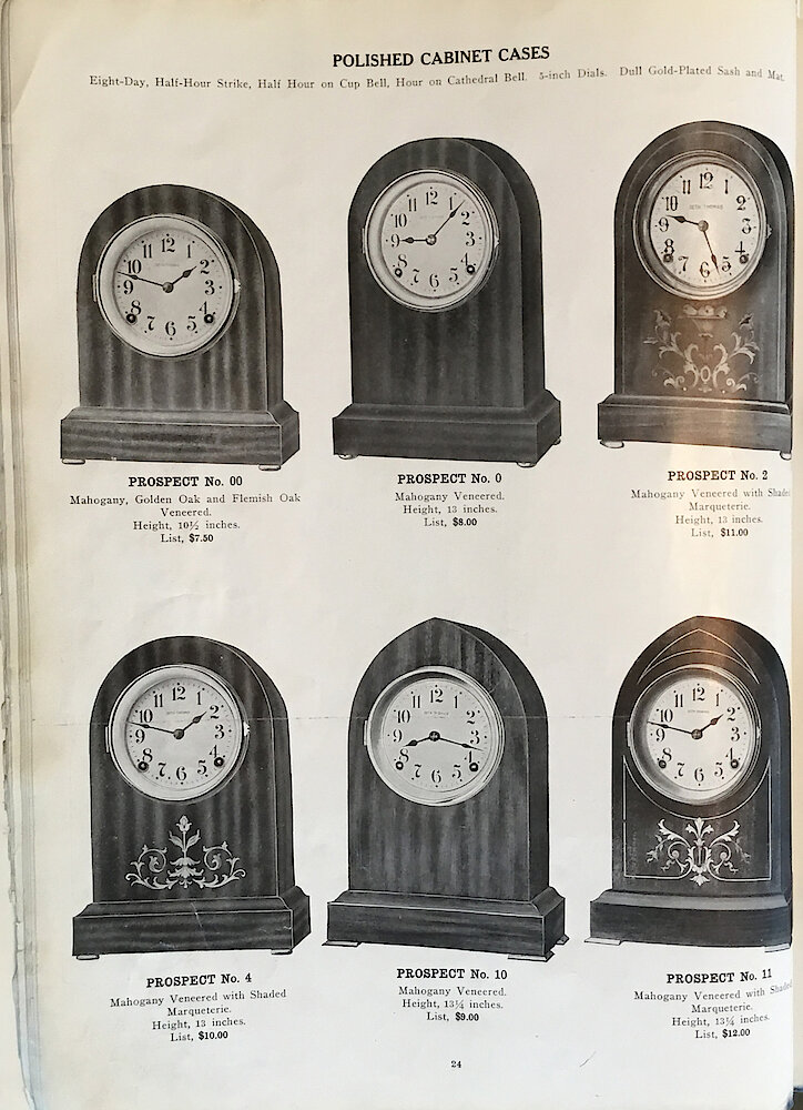 1813 - 1913 Centennial Catalog - Seth Thomas Clock Company Catalog No. 700 > 24